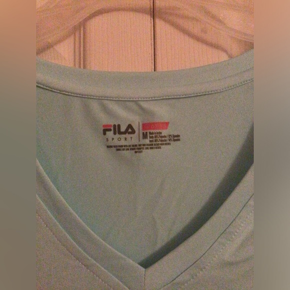 NWT FILA Light Blue Short Sleeve Active Top - Picture 4 of 5